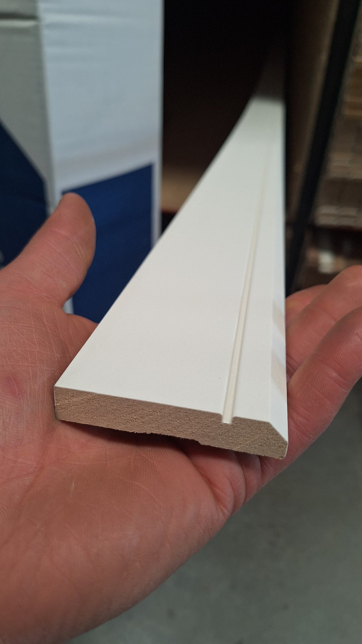 Guardapolvo Mdf Prepintado GP21 Chaflán Cantería 12X70X2440mm