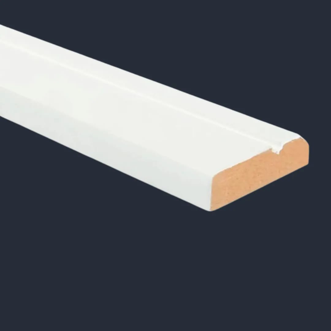 Guardapolvo Mdf Prepintado GP21 Chaflán Cantería 12X70X2440mm