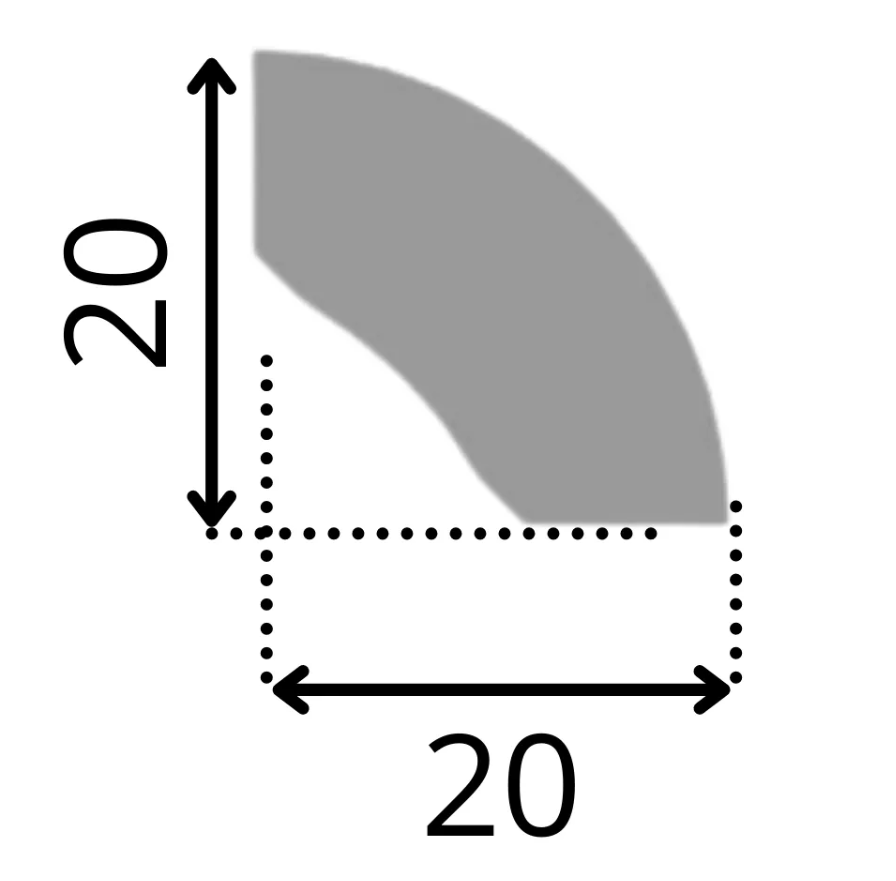 Junquillo 1/4 Rodón CR2 Prepintado 20X20X2440mm