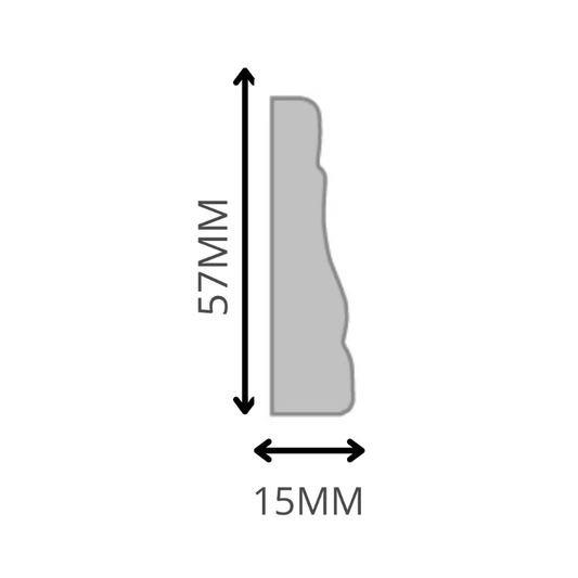 Pilastra PL239 prepintado 15X57X2440mm