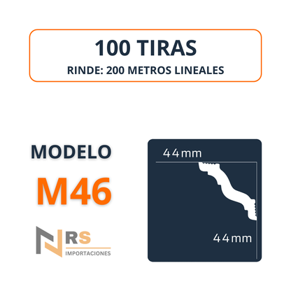Caja M46 100 unidades 44mm X 44mm