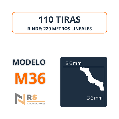 Caja M36 110 unidades 36mm X 36mm