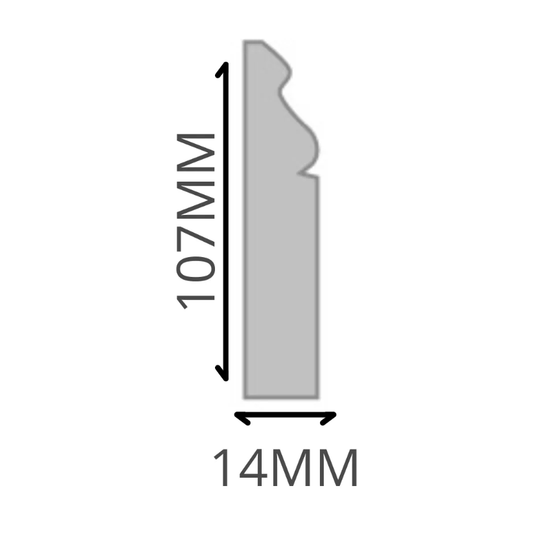 Guardapolvo GP163 PREPINTADO 14X107X2440mm