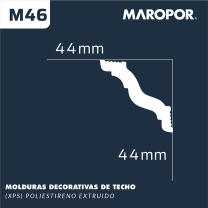 Cornisa MAROPOR M46 44X44mm
