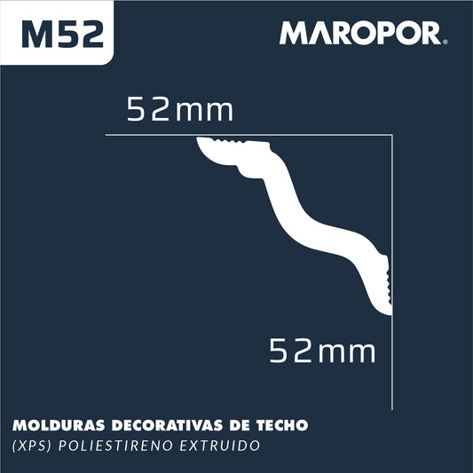 Cornisa MAROPOR M52 52X52mm