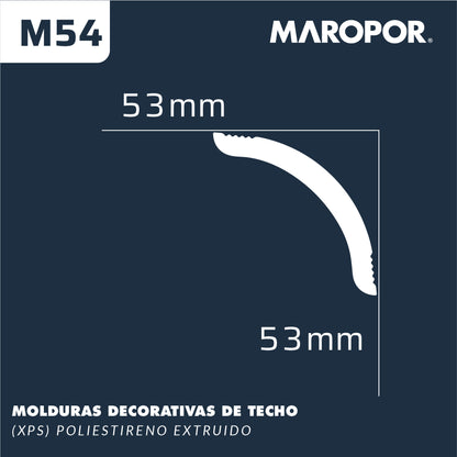 Cornisa MAROPOR M54 53X53mm