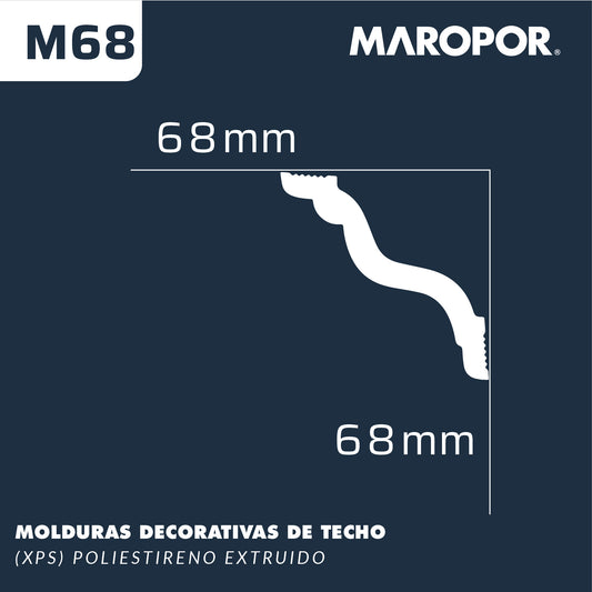 Cornisa MAROPOR M68 68X68mm