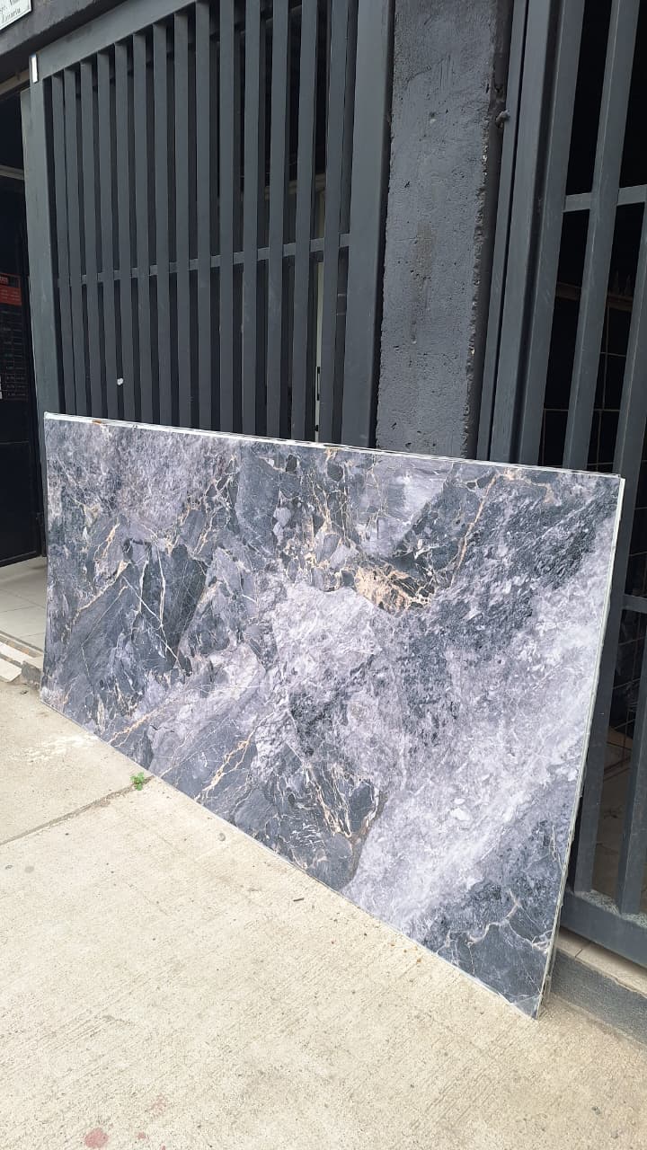 Planchas PVC tipo mármol Gris Sublime