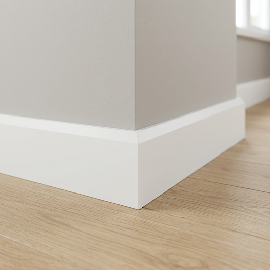 Guardapolvo GP20 prepintado blanco instalado